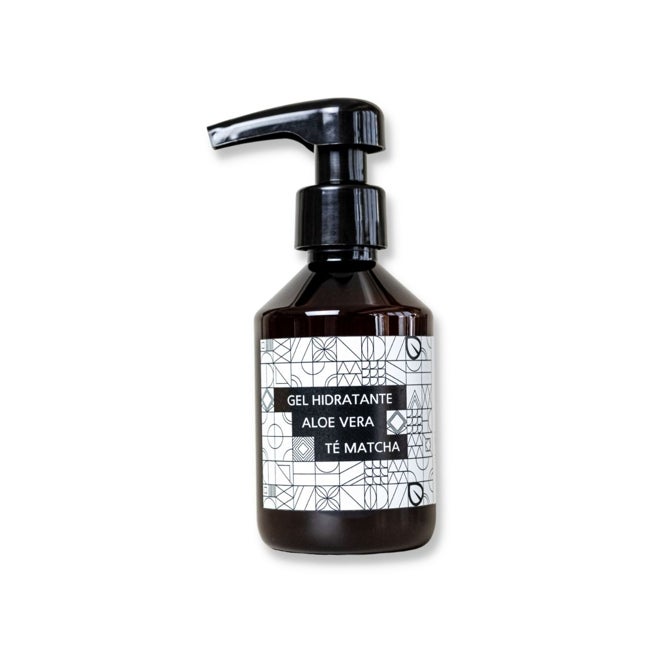 Aloe Vera té gel hidratante matcha de gaura cosméticos naturales.